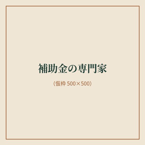 補助金の専門家